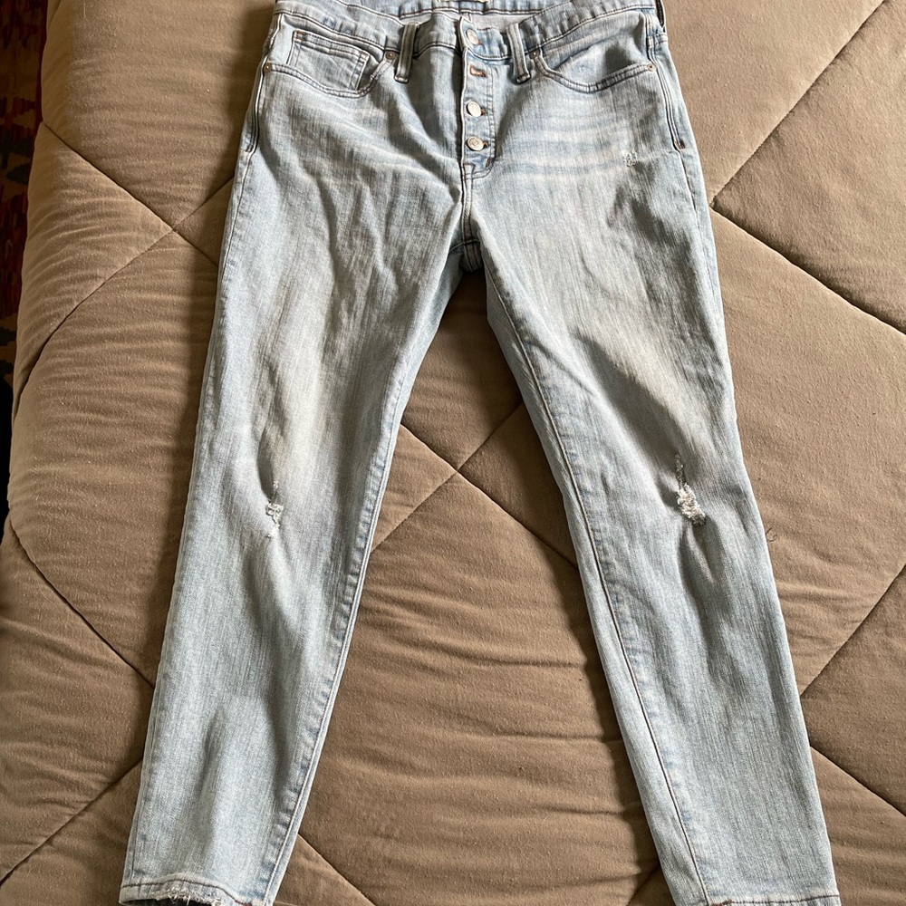 Madewell 9-inch High Rise Skinny Jeans EUC
